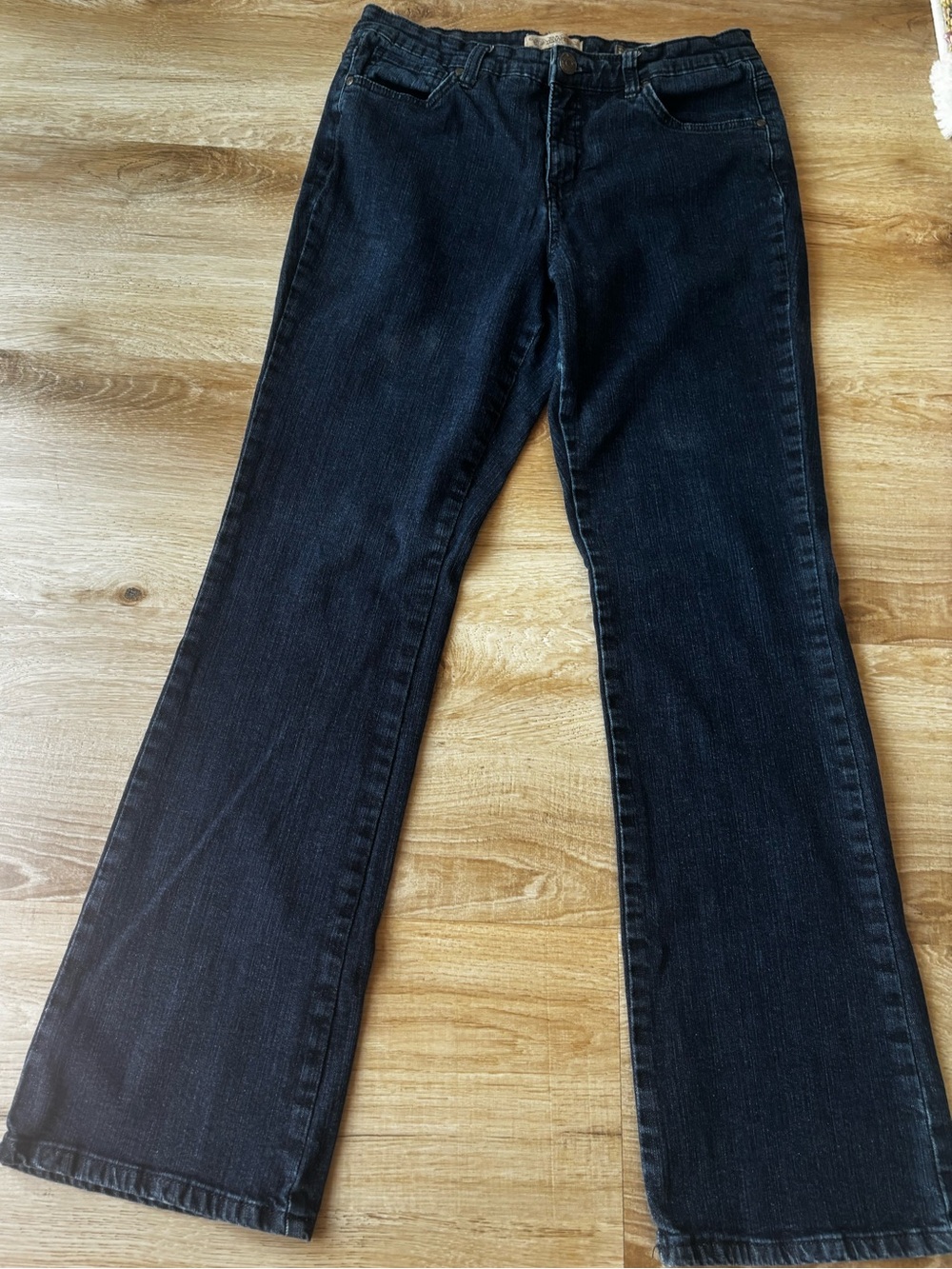 Classic Black Flare Jeans - Women's Wide Leg